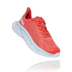 Hoka One One Hoka | Women's Clifton Edge Running Shoes - Hot Coral -Nike Store 1110511HCWH F hoka cliftonedge front