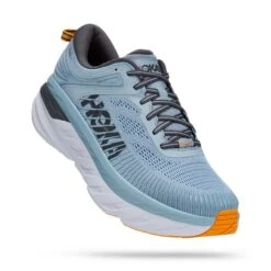Hoka One One Hoka | Men's Bondi 7 Running Shoes - Blue Fog -Nike Store 1110518BFCS M hoka bondi7 front