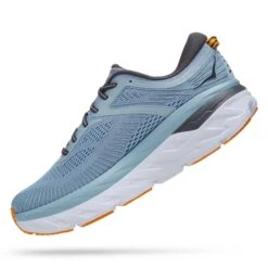 Hoka One One Hoka | Men's Bondi 7 Running Shoes - Blue Fog -Nike Store 1110518BFCS M hoka bondi7 leftangle