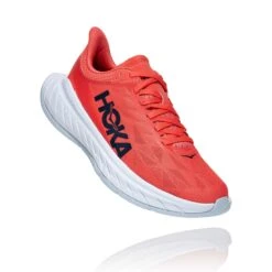Hoka One One Hoka | Women's Carbon X 2 Running Shoes - Hot Coral 13 Hoka One One Hoka | Women's Carbon X 2 Running Shoes - Hot Coral -Nike Store 1113527HCBI F hoka carbonx2 front