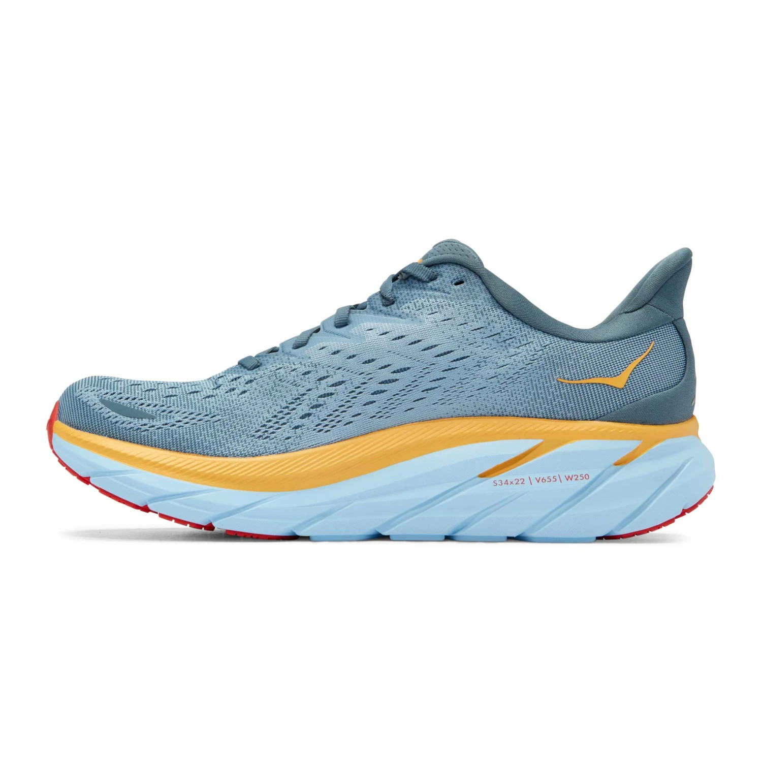 Hoka One One Hoka | Men's Clifton 8 Wide Running Shoes - Goblin Blue 6 Hoka One One Hoka | Men's Clifton 8 Wide Running Shoes - Goblin Blue - Image 4