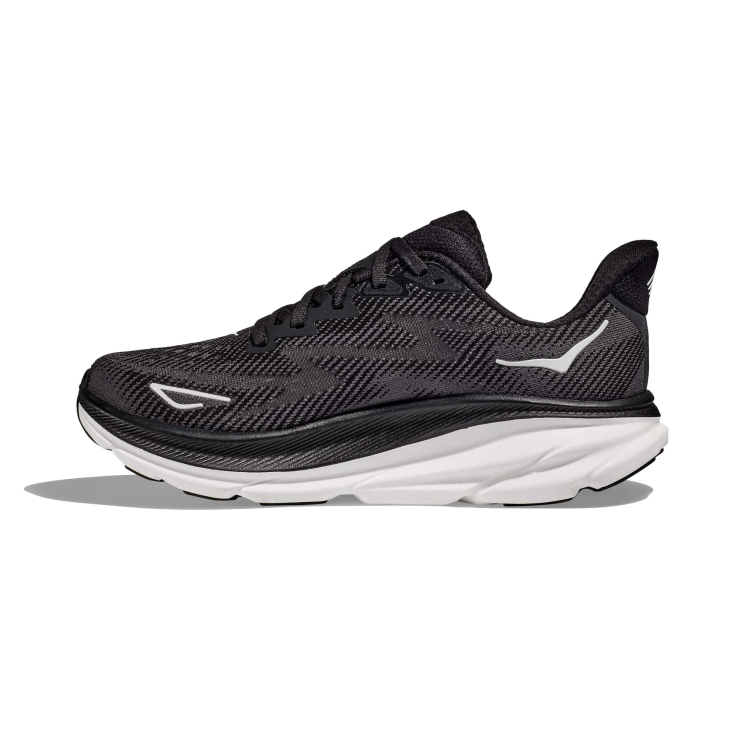 Hoka One One Hoka | Men's Clifton 9 Wide Running Shoes - Black 4 Hoka One One Hoka | Men's Clifton 9 Wide Running Shoes - Black - Image 2