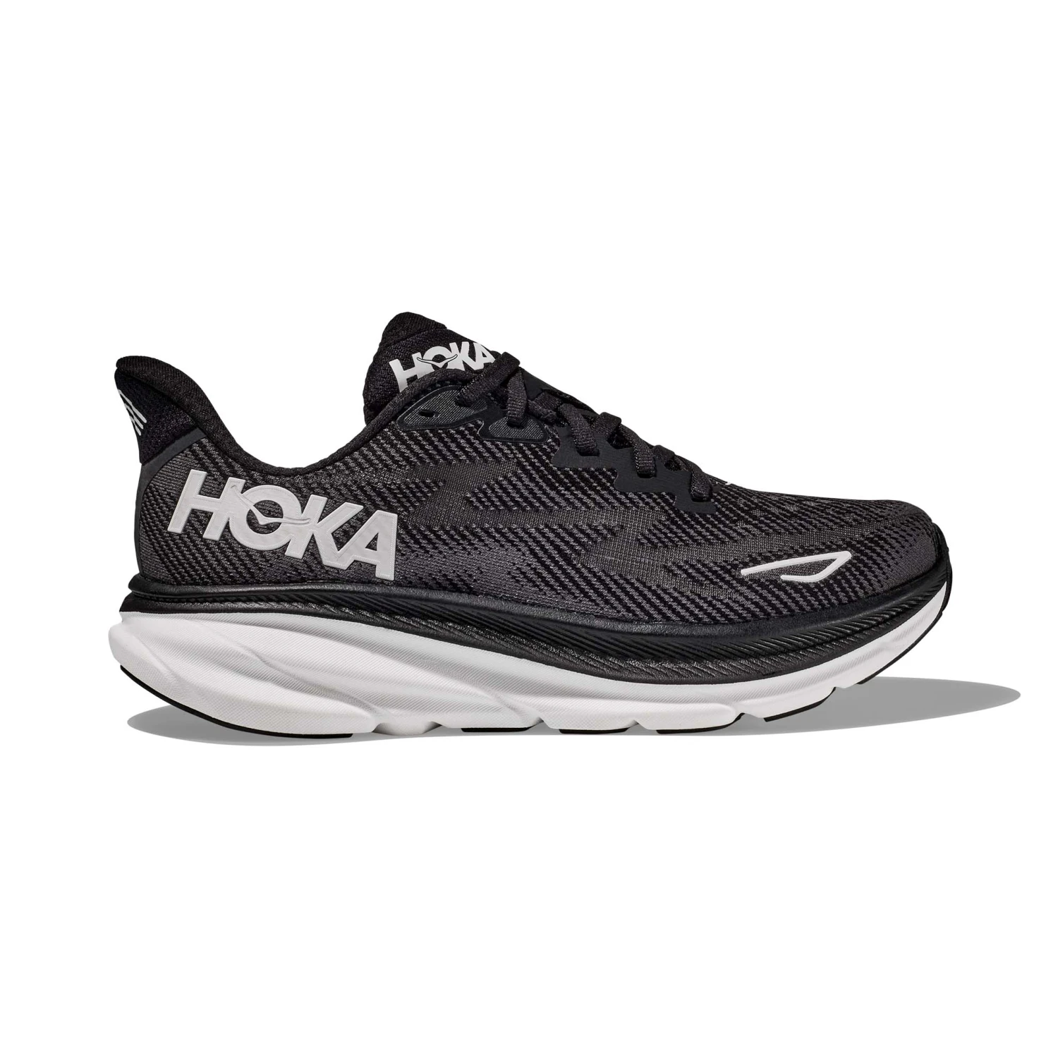 Hoka One One Hoka | Men's Clifton 9 Wide Running Shoes - Black 3 Hoka One One Hoka | Men's Clifton 9 Wide Running Shoes - Black