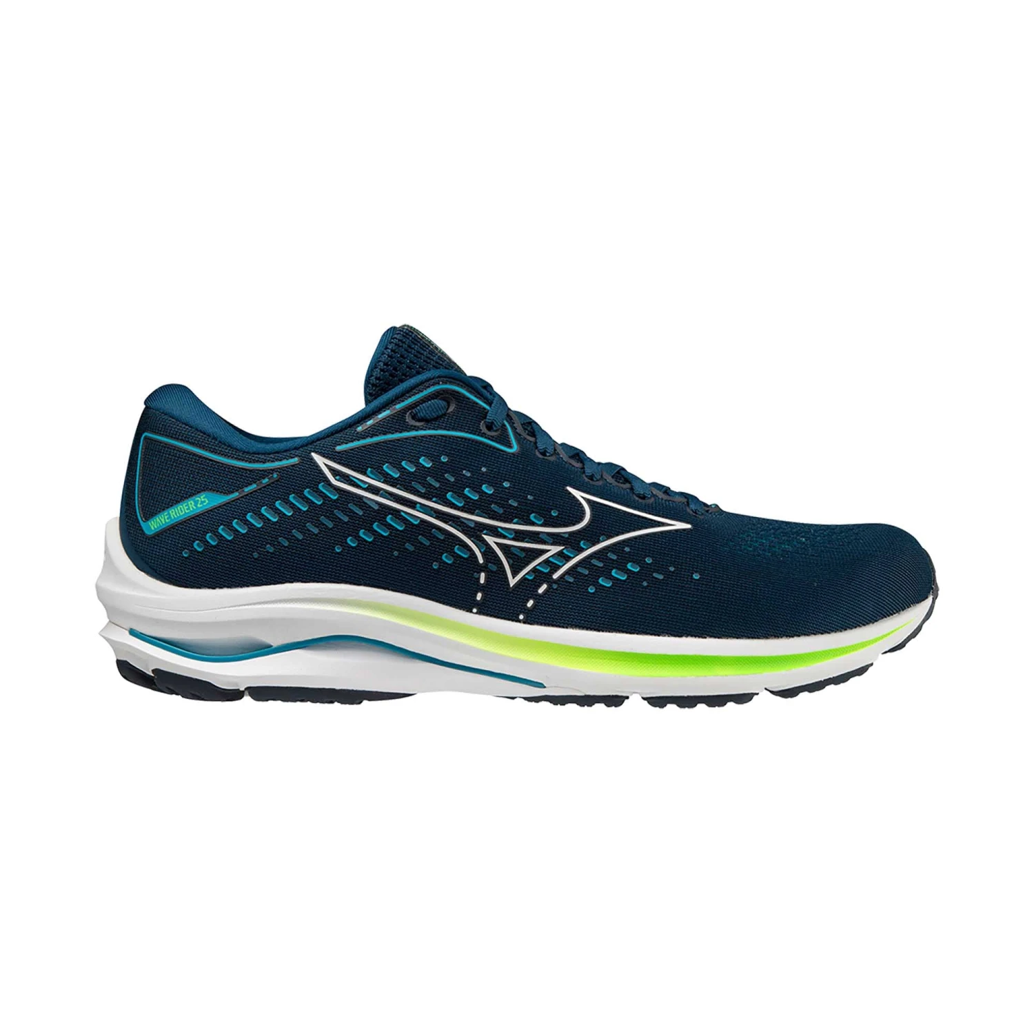 Mizuno | Men's Wave Rider 25 Running Shoes - Gibraltar Sea 3 Mizuno | Men's Wave Rider 25 Running Shoes - Gibraltar Sea