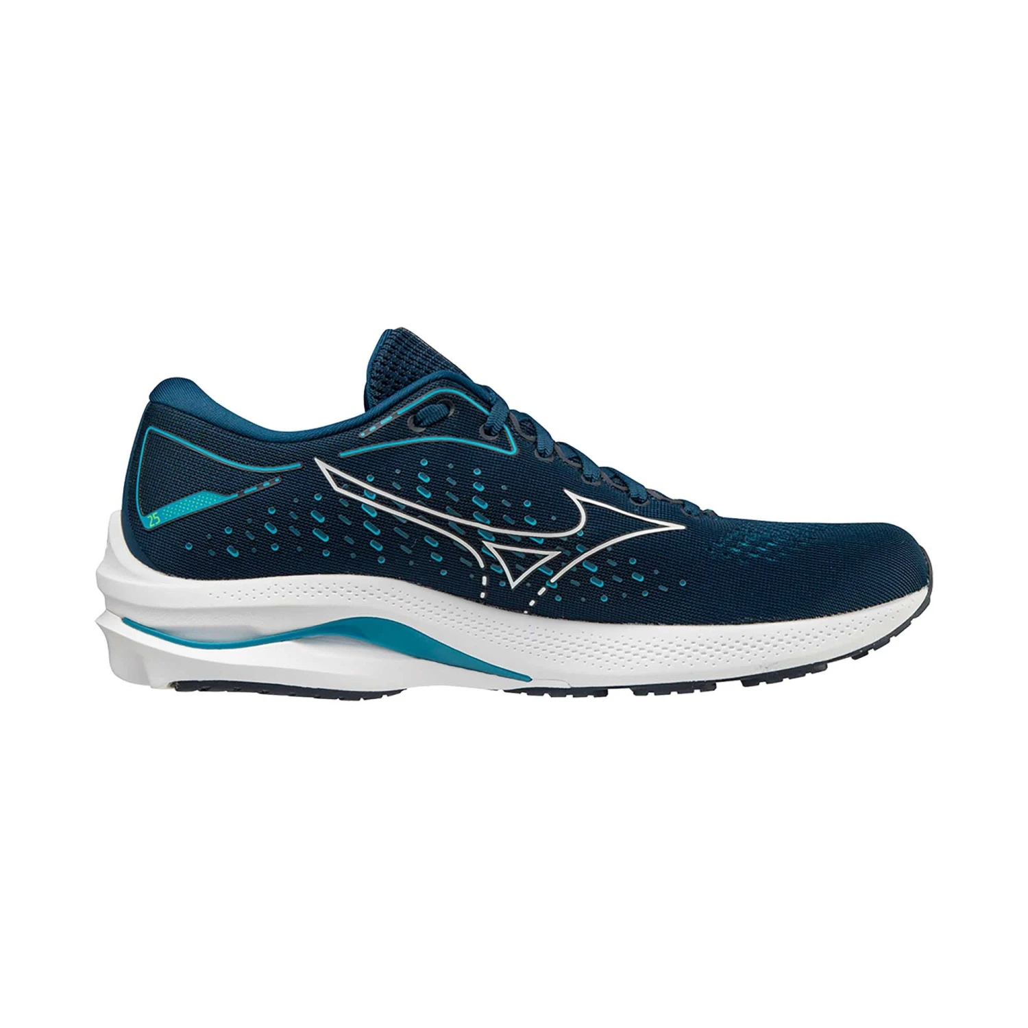 Mizuno | Men's Wave Rider 25 Running Shoes - Gibraltar Sea 6 Mizuno | Men's Wave Rider 25 Running Shoes - Gibraltar Sea - Image 4