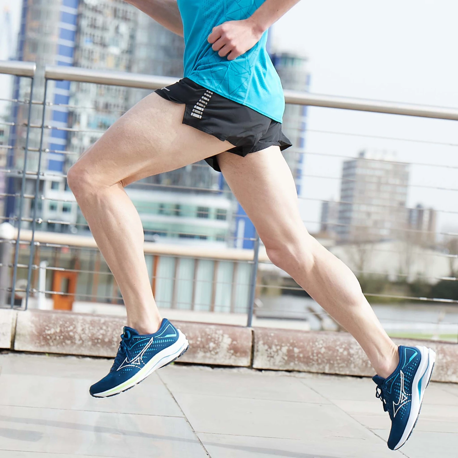 Mizuno | Men's Wave Rider 25 Running Shoes - Gibraltar Sea 11 Mizuno | Men's Wave Rider 25 Running Shoes - Gibraltar Sea - Image 9