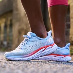Hoka One One Hoka | Women's Clifton 8 Running Shoes - Blue Fog -Nike Store clifton8 w lifestyle